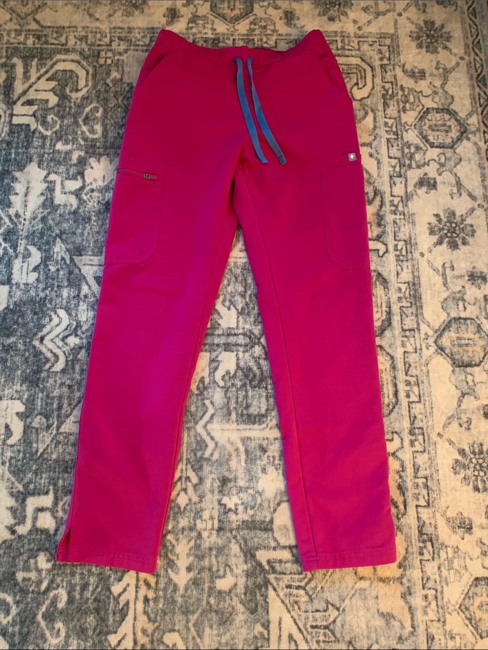 FIGS Yola XXS Petite scrub pants - RASPBERRY SORBET